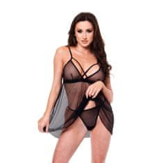 Baci Lingerie Komplet Spodnjega Perila Baci Lingerie Babydoll & G-string Črna 2 Kosi (S/M)