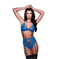 Baci Lingerie Komplet Spodnjega Perila Baci Lingerie Garter & Panty Modra (M/L)