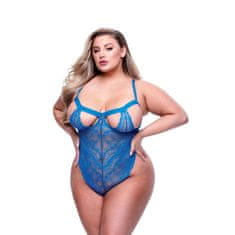 Baci Lingerie Komplet Spodnjega Perila Baci Lingerie Lace Teddy Modra (Queen)