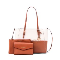 Michael Kors Torbica Ženska Michael Kors CHARLOTE Rjava 27 x 34 x 11 cm