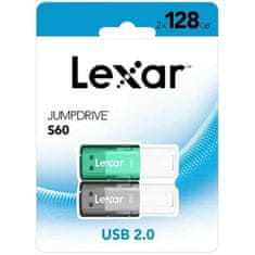 Lexar Ključ USB Lexar JUMPDRIVE S60 Zelena Siva 128 GB