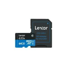 Lexar Kartica Micro SD Lexar HIGH-PERFORMANCE 633X 64 GB