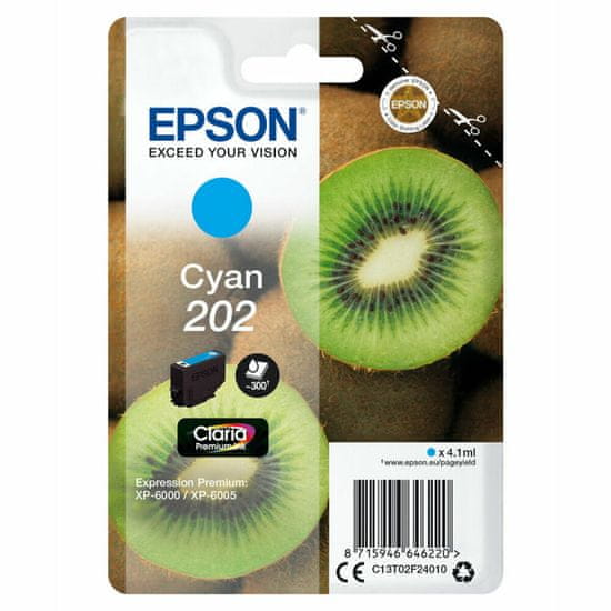 Epson Katuša s Črnilom Izvirna Epson C13T02F24020 Cian