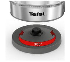 Tefal TEFAL KI740B Električni Grelnik vode, 1.7 L, 2200 W, Krom, Brezžična, Zaščita pred pregrevanjem, 360° Rotacijska osnova