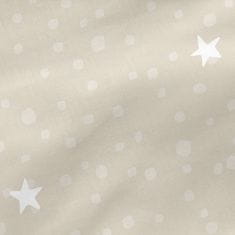 Happy Friday Prešita posteljnina z zadrgo HappyFriday Basic Little Star Bež 105 x 200 cm