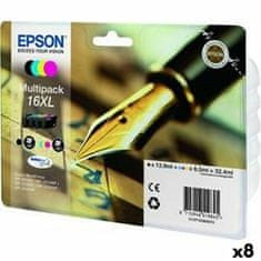 Epson Katuša s Črnilom Izvirna Epson DURABRITE ULTRA INK - Nº16XL Črn/Cian/Magenta/Rumen (8 kosov)