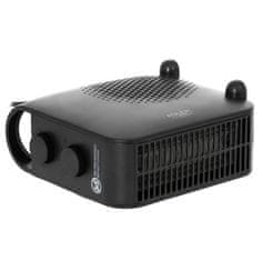 Adler Električni prostorni grelnik ADLER AD 7725B s funkcijo ventilatorja, 2000 W, 2 nivoja moči, črni, zaščita pred pregrevanjem