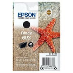 Epson Katuša s Črnilom Izvirna Epson P-2100, 3100, 4100 / WF-2830DWF, 2850DW - Nº 603 Črna (10 kosov)