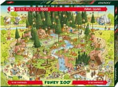 Heye Puzzle Crazy Zoo: Black Forest Exposition 1000 kosov