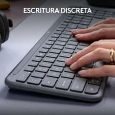 Logitech Tipkovnica Logitech Siva Qwerty Španska QWERTY