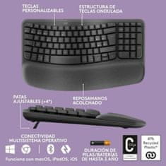 Logitech Tipkovnica Logitech Siva Qwerty Španska QWERTY