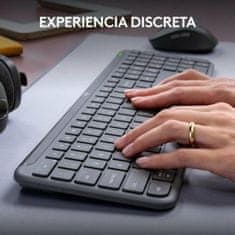 Logitech Tipkovnica Logitech Siva Qwerty Španska QWERTY