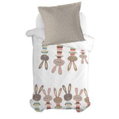 Happy Friday Vzglavnik HappyFriday Moshi Moshi Rabbit Family Pisana 80 x 80 cm