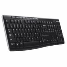 Logitech Tipkovnica Brezžična Logitech K270 Črna Qwerty Španska 2.4 GHz