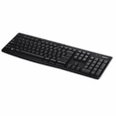 Logitech Tipkovnica Brezžična Logitech K270 Črna Qwerty Španska 2.4 GHz