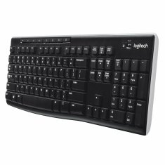 Logitech Tipkovnica Brezžična Logitech K270 Črna Qwerty Španska 2.4 GHz