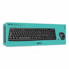 Logitech Tipkovnica Brezžična Logitech K270 Črna Qwerty Španska 2.4 GHz