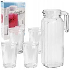 Excellent Houseware Set vrčev in kozarcev Excellent Houseware ye9000500 200 ml 1,1 L (5 Kosi)