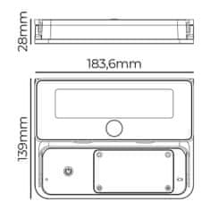 Edm LED stenska svetilka EDM 31821 Polikarbonat ABS 12 W 1600 lm Sončni (6500 K)