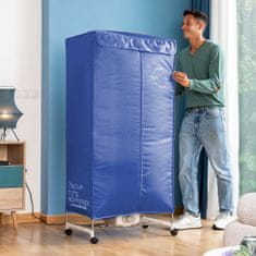 InnovaGoods Prenosni električni sušilni stroj z dvema stopnjama Dupledry Blue InnovaGoods 1200 W