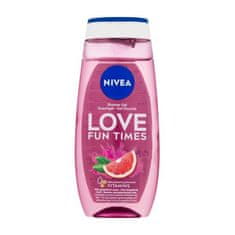 Nivea Love Fun Times osvežilen gel za prhanje z vonjem grenivke 250 ml