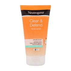 Neutrogena Clear & Defend Facial Scrub piling za obraz za problematično kožo 150 ml unisex