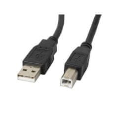 Lanberg Kabel USB 2.0 A v USB B Lanberg CA-USBA-11CC-0010-BK Črna 1 m (1 kosov)