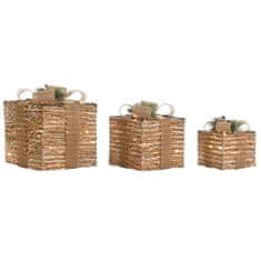 DKD Home Decor Božični okrasek DKD Home Decor Naraven 25 x 25 x 25 cm (3 Kosi)