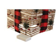 DKD Home Decor Božični okrasek DKD Home Decor Rdeča Naraven 25 x 25 x 25 cm (3 Kosi)