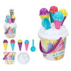 Colorbaby Vedro za na plažo Ice Cream Colorbaby Color Beach (18 cm) (11 pcs)