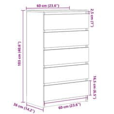 Vidaxl Omarica za čevlje bela 60x36x103 cm inženirski les