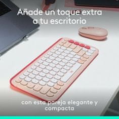 Logitech Tipkovnica Logitech 920-013120 Roza Qwerty Španska QWERTY