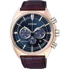 Citizen Ura moška Citizen METROPOLITAN CRONO - ECO DRIVE Črna (Ø 43 mm)