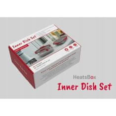 HeatsBox Posoda HeatsBox INNER DISH SET Rdeča Grafit Srebrna Pravokoten 0,925 l (2 kosov)