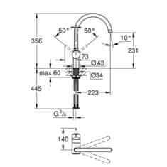 Grohe enoročna pipa Grohe 32917AL0