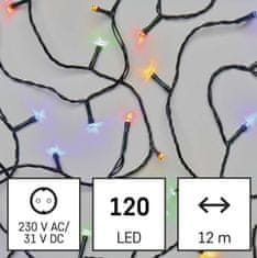 Emos  LED svetlobna veriga RGB 12m IP44 