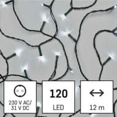 Emos  LED svetlobna veriga hladno bela 12m IP44 