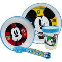 Mickey Mouse Set Otroškega Jedilnega Pribora Mickey Mouse CZ11306 Plastika (5 Kosi)