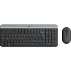 Logitech Tipkovnica in Miška Logitech 920-009196 Črna QWERTY