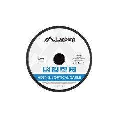 Lanberg HDMI kabel Lanberg CA-HDMI-30FB-1000-BK Črna 100 m