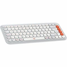 Logitech Tipkovnica Logitech Pop Icon Bela Qwerty Španska QWERTY