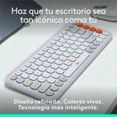 Logitech Tipkovnica Logitech Pop Icon Bela Qwerty Španska QWERTY