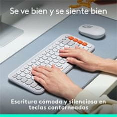 Logitech Tipkovnica Logitech Pop Icon Bela Qwerty Španska QWERTY