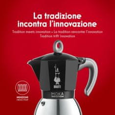 BIALETTI Italijanski Kuhalnik za Kavo Bialetti Moka Črna Aluminij