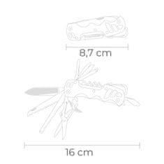 Edm Večnamenskega noža EDM 08557 K2 Srebrna Karabin