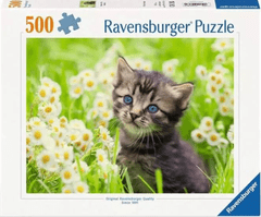 Ravensburger sestavljanka, Muc na travniku, 500/1