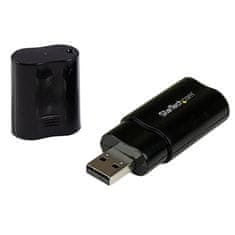 Startech Zunanja zvočna kartica StarTech.com USB Stereo Audio Adapter, podpora za Windows, Mac in Linux, Plug and Play, mikrofonski vhod, črno, kompaktna in lahka zasnova