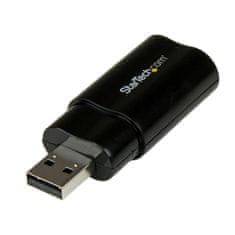 Startech Zunanja zvočna kartica StarTech.com USB Stereo Audio Adapter, podpora za Windows, Mac in Linux, Plug and Play, mikrofonski vhod, črno, kompaktna in lahka zasnova