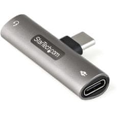 Startech StarTech.com USB C zvočni in polnilni adapter - USB-C zvočni adapter s 3,5 mm TRRS slušalko in 60W polnjenjem za telefon/tablični računalnik/prenosnik