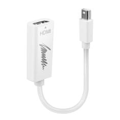 Lindy Lindy Mini DisplayPort 1.2 na HDMI 1.4 pretvornik, pasiven, ločljivost do 3840 x 2160 pik, Plug and Play, bel, idealen za povezovanje naprav.